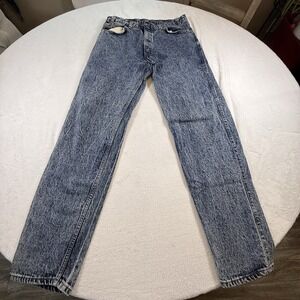 Vintage Levi's 550 Jeans USA Made Acid Wash 36x34 Relaxed Fit Silver Tab